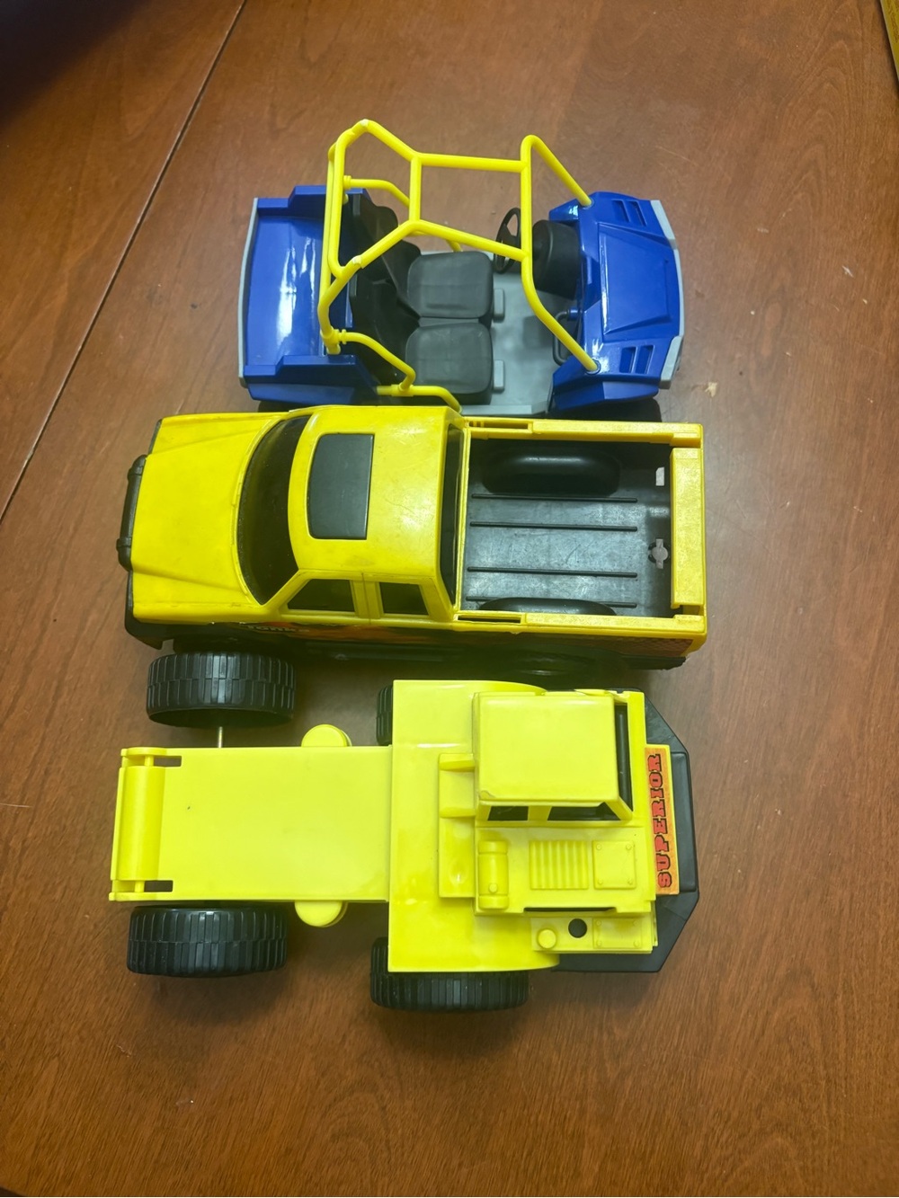 Kids Yellow Toy Truck & Blue Off-Road Playset - Durable Vehicle Bundle